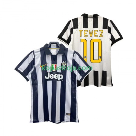 Billiga Fotbollströjor Juventus TEVEZ 10 2014 2015 Retro Hemma tröja Kortärmad